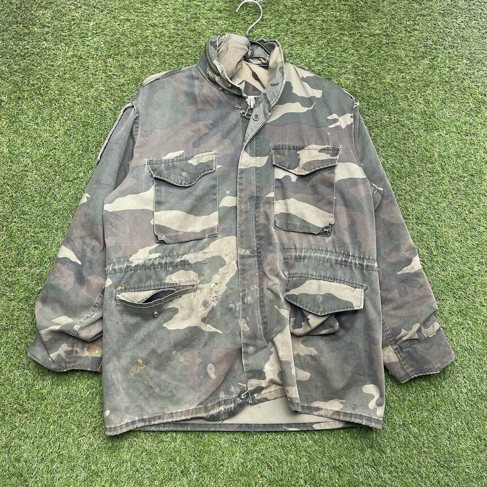 Winchester Camo Hunting Jacket Mens Medium Camouflage Canvas Shooting